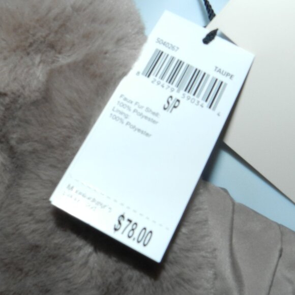 Industry Republic clothing Faux fur hooded Vest Taupe S/P - Picture 13 of 15